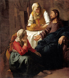 Christ in the house of Mary and Martha